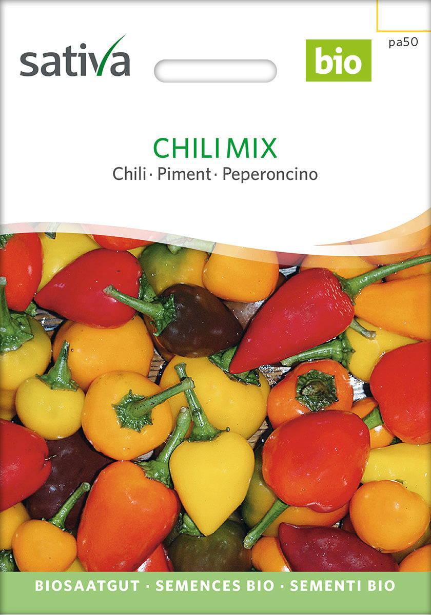 Chili Mix Biosaatgut Verpackung Vorderseite